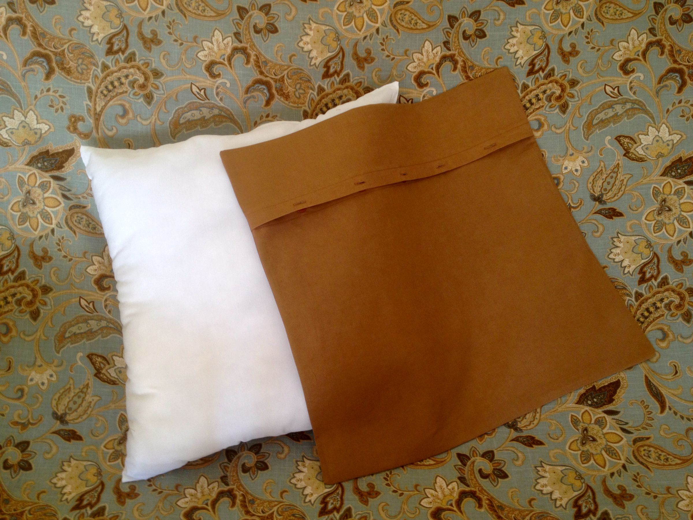 Buttoned Slip Cover for Pillow 6 Steps (with Pictures) Instructables