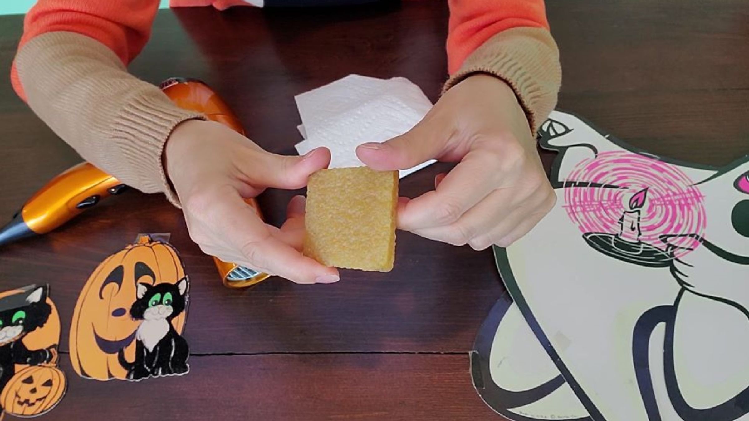 Easy Way to Remove Sticky Tape Residue From Paper Decorations