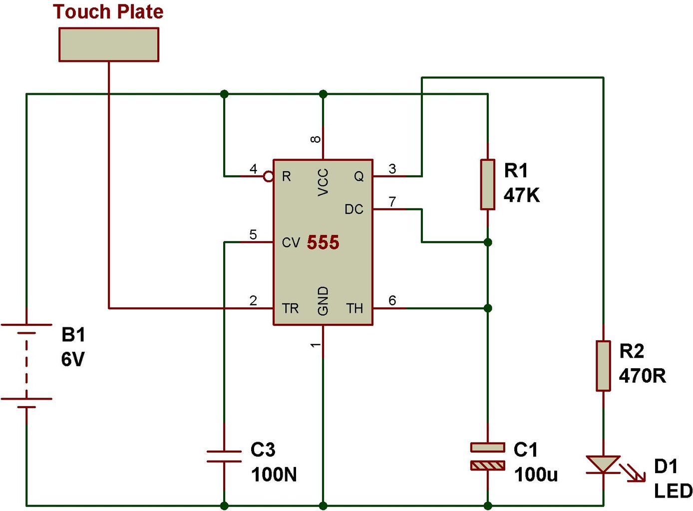 How to Build Your 1st Circuit : 20 Steps (with Pictures) Circuit Diagram