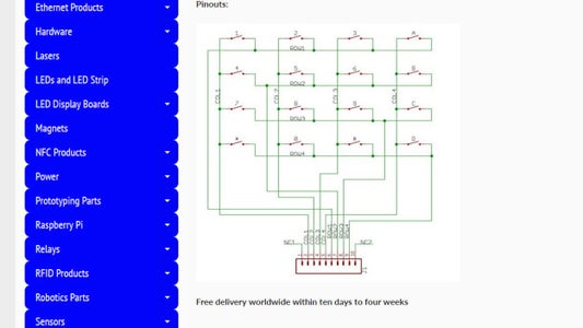 Using Numeric Keypads With Arduino : 4 Steps - Instructables