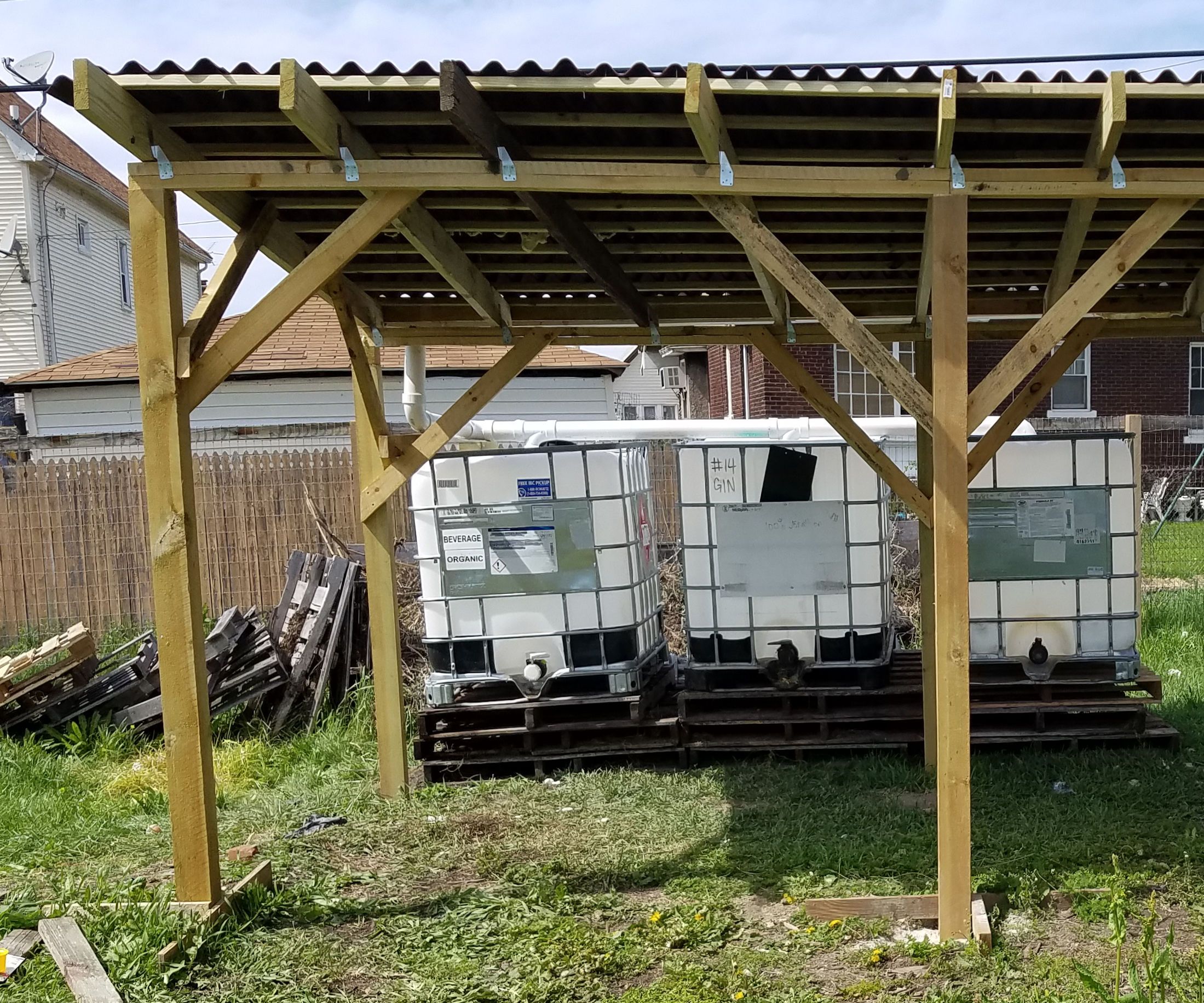 Rain Water Collection System (possible Greenhouse Frame)