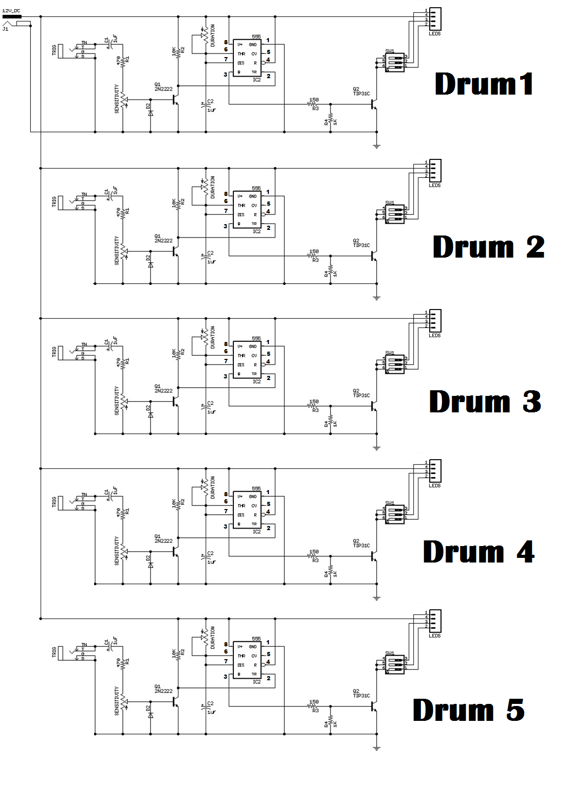 Light Up Drum Kit : 8 Steps (with Pictures) - Instructables