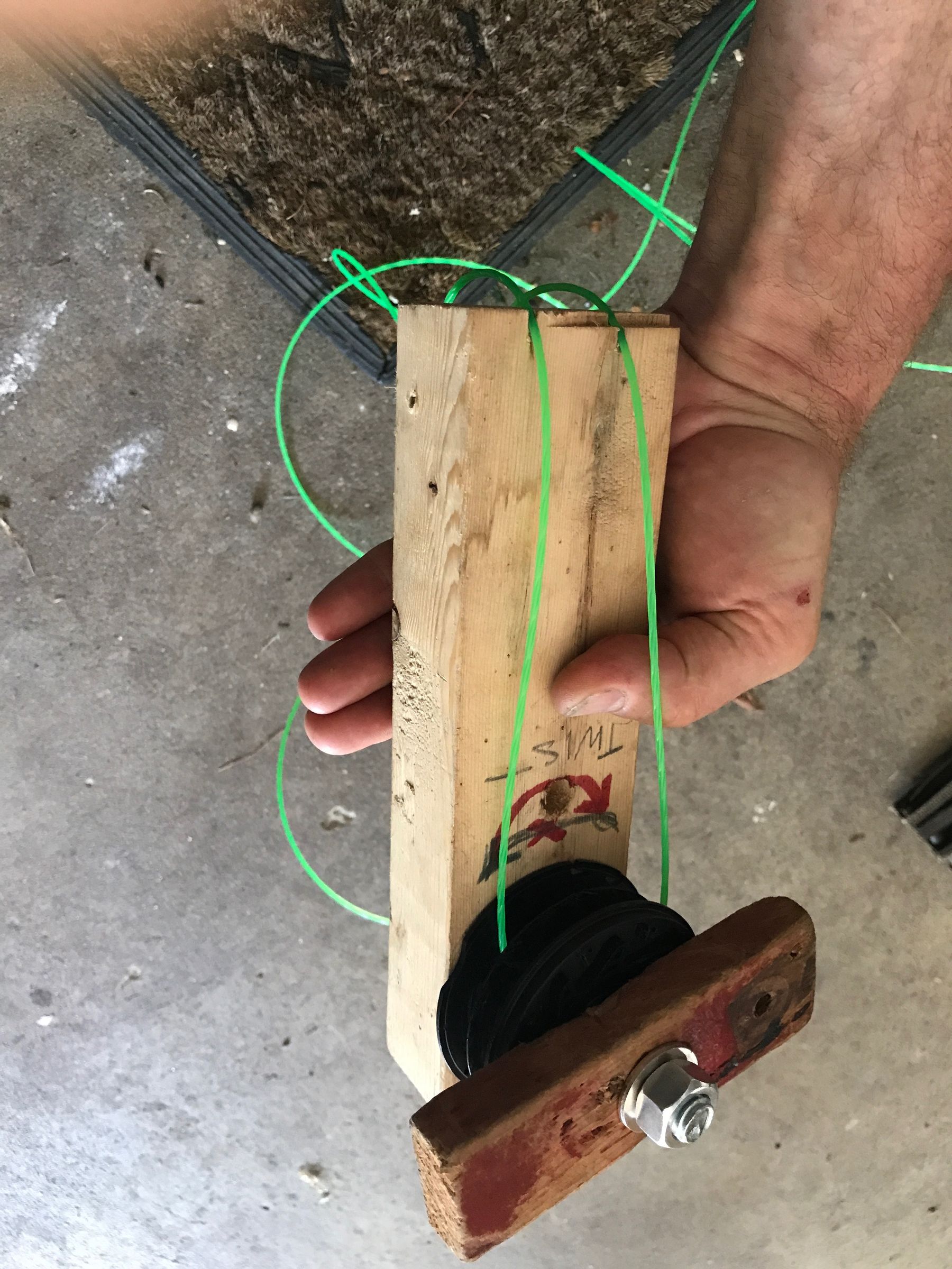 String Trimmer Winding Tool 3 Steps Instructables