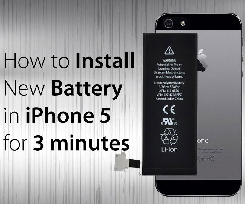 How to Install New Battery in IPhone 5 in 5 Easy Steps 7 Steps (with