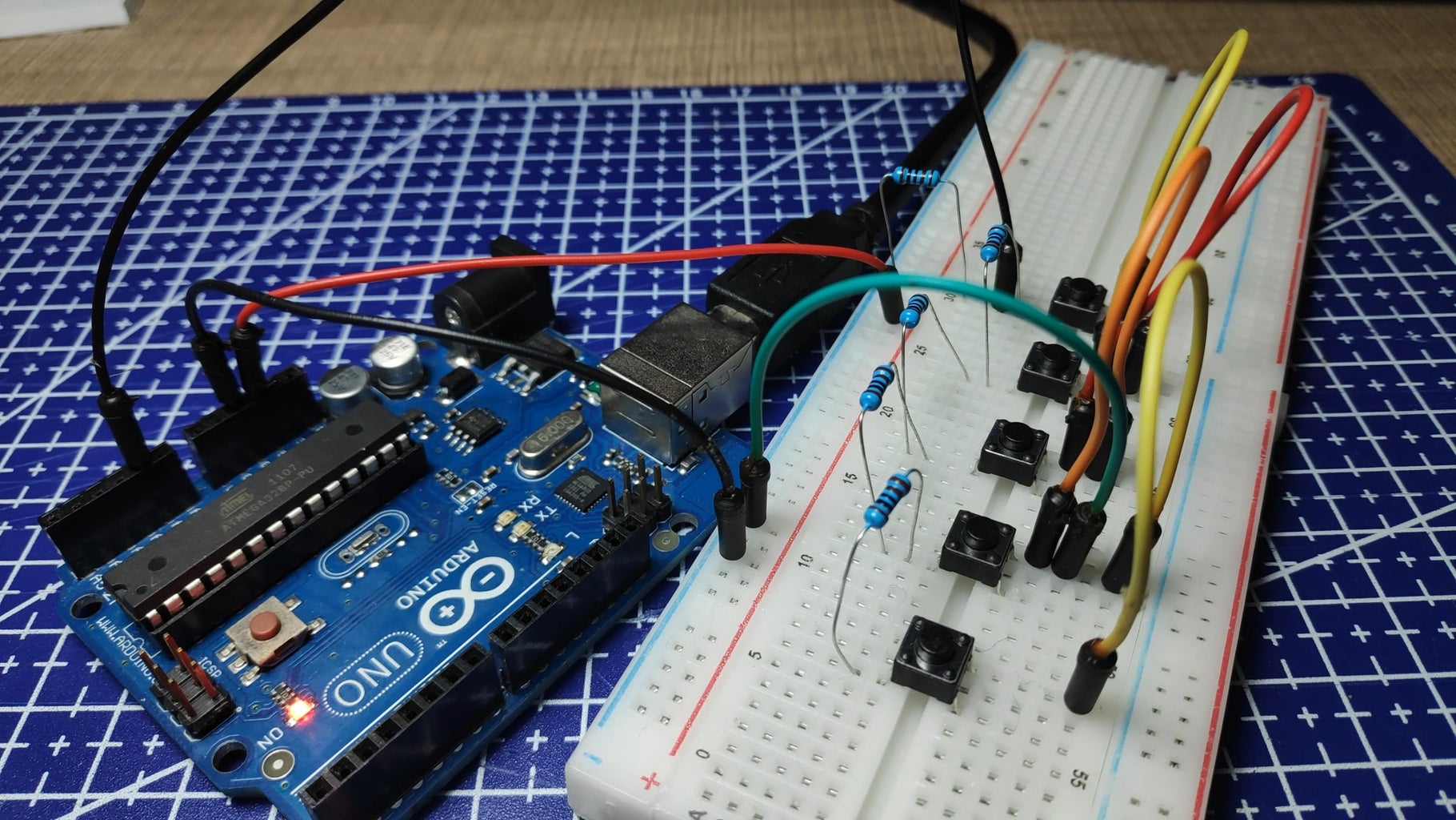 Connecting Multiple Buttons to a Single Pin on Arduino : 4 Steps ...