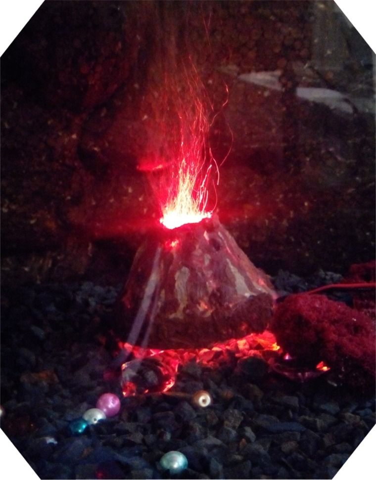 aquarium volcano