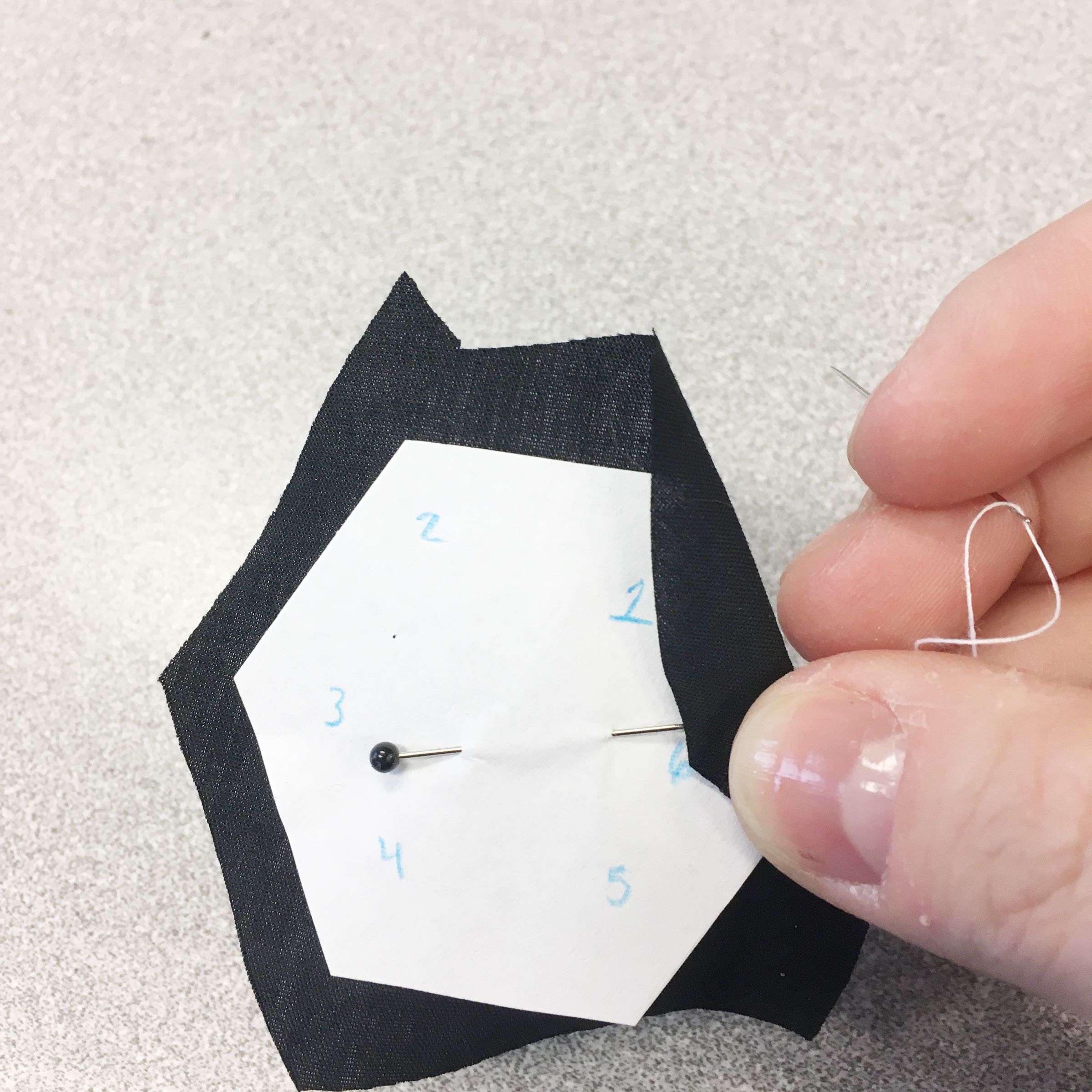 Hand Sewing Hexagons 6 Steps (with Pictures) Instructables