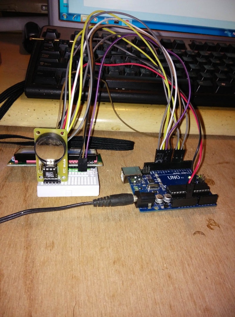 DS1302 + 1602 LCD Clock : 3 Steps - Instructables
