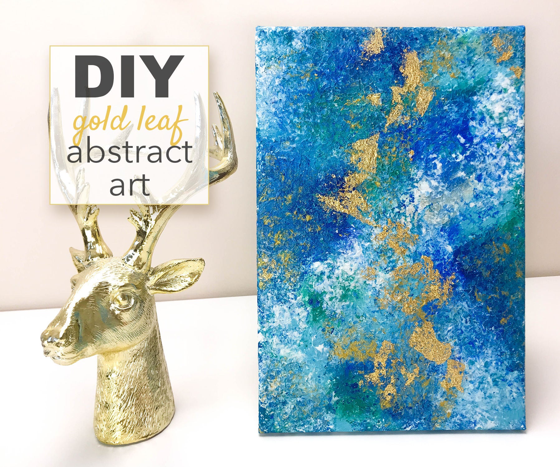 DIY Gold Acrylic Abstract Painting 13 Steps (with Pictures