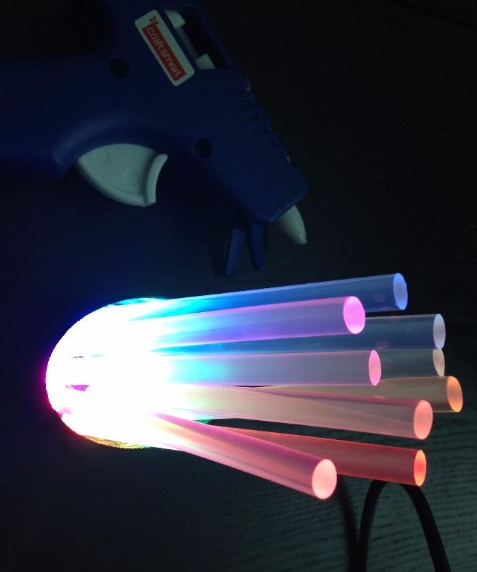 3d printed - fancy hot glue stick holder lamp DIY Project DIY Project Image