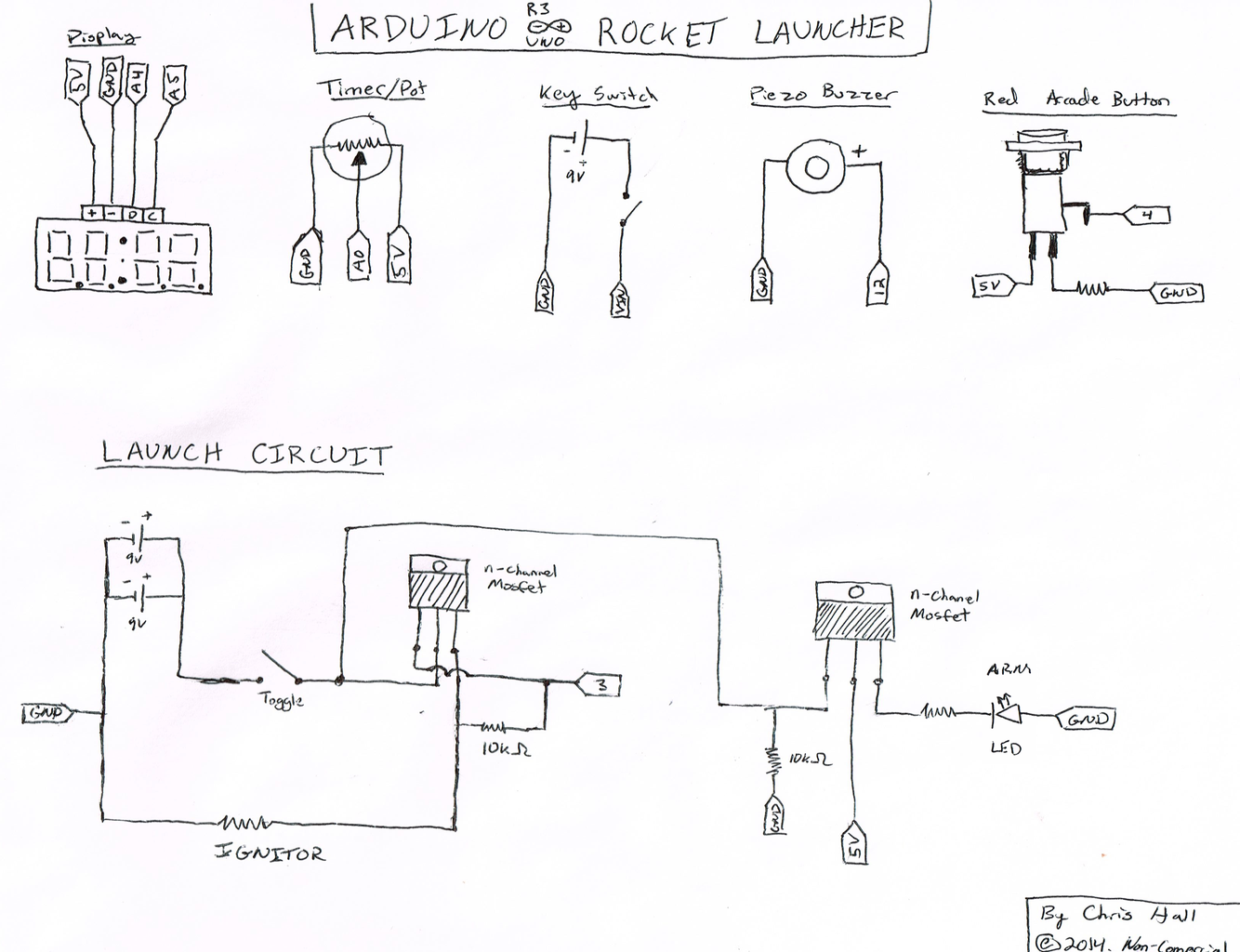 Arduino Model Rocket Launcher for 3D Printed Rockets : 11 Steps (with ...