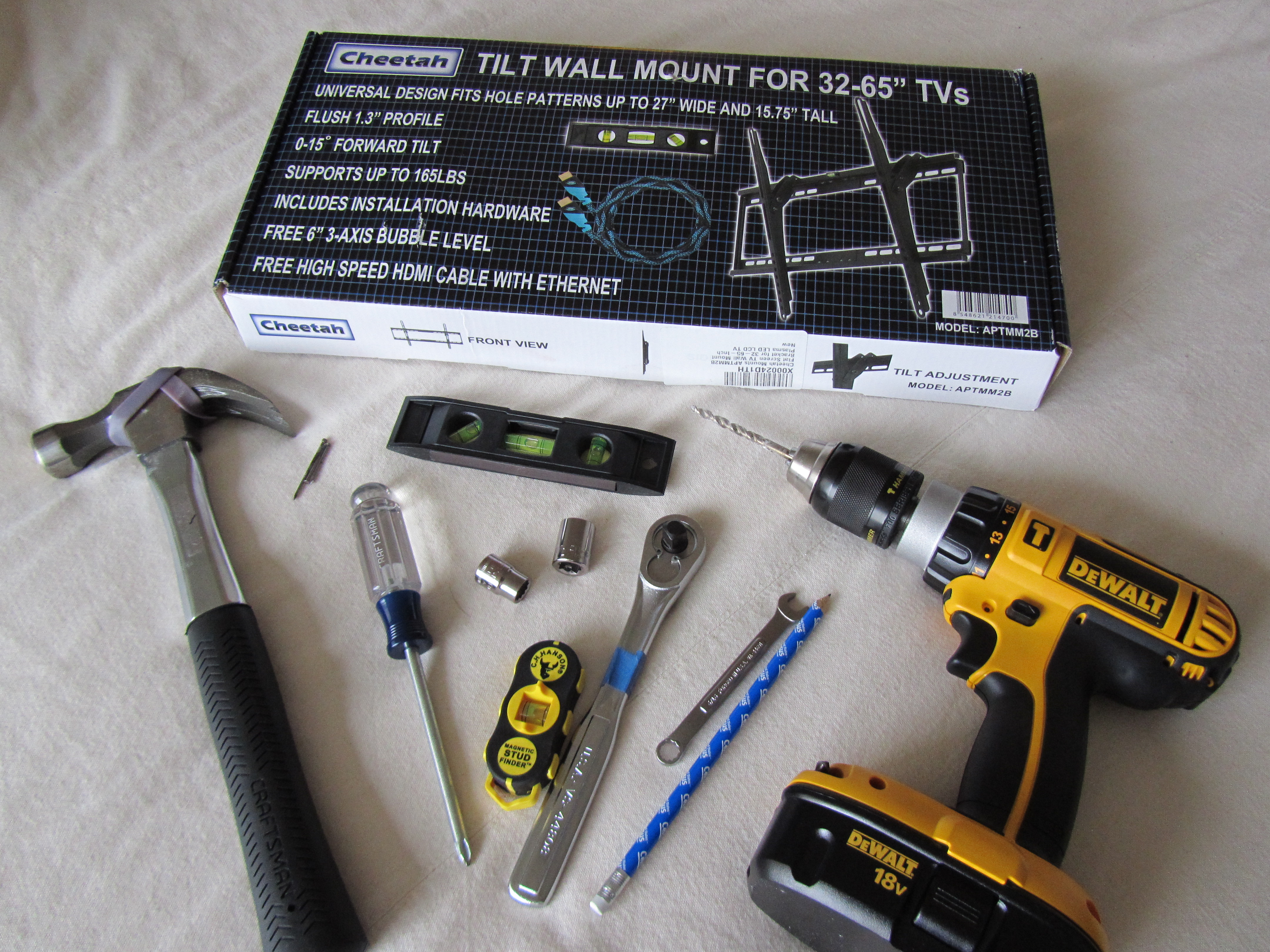 How to Wall Mount a Television (using a Cheetah Mount) 8 Steps (with