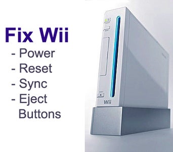Fix + Repair Nintendo Wii Broken Power / Reset / Sync / Eject Button (S) :  14 Steps - Instructables