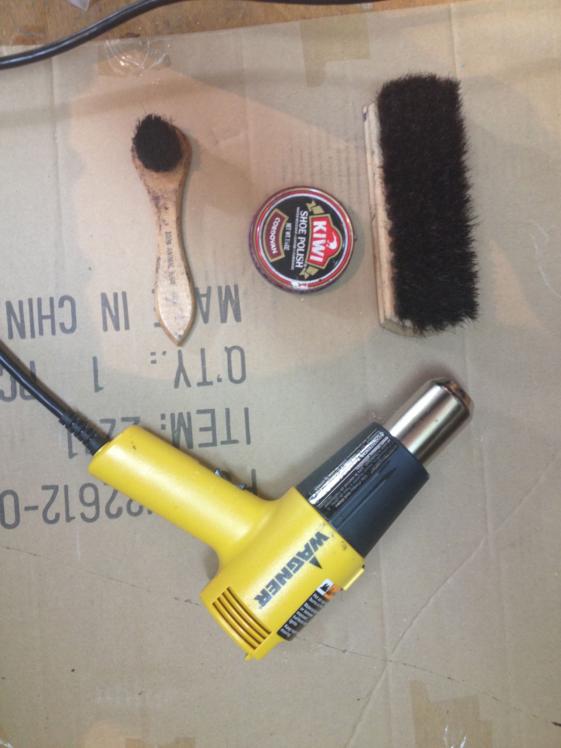 Shoe Polishing Hack Use a Heat Gun 5 Steps Instructables