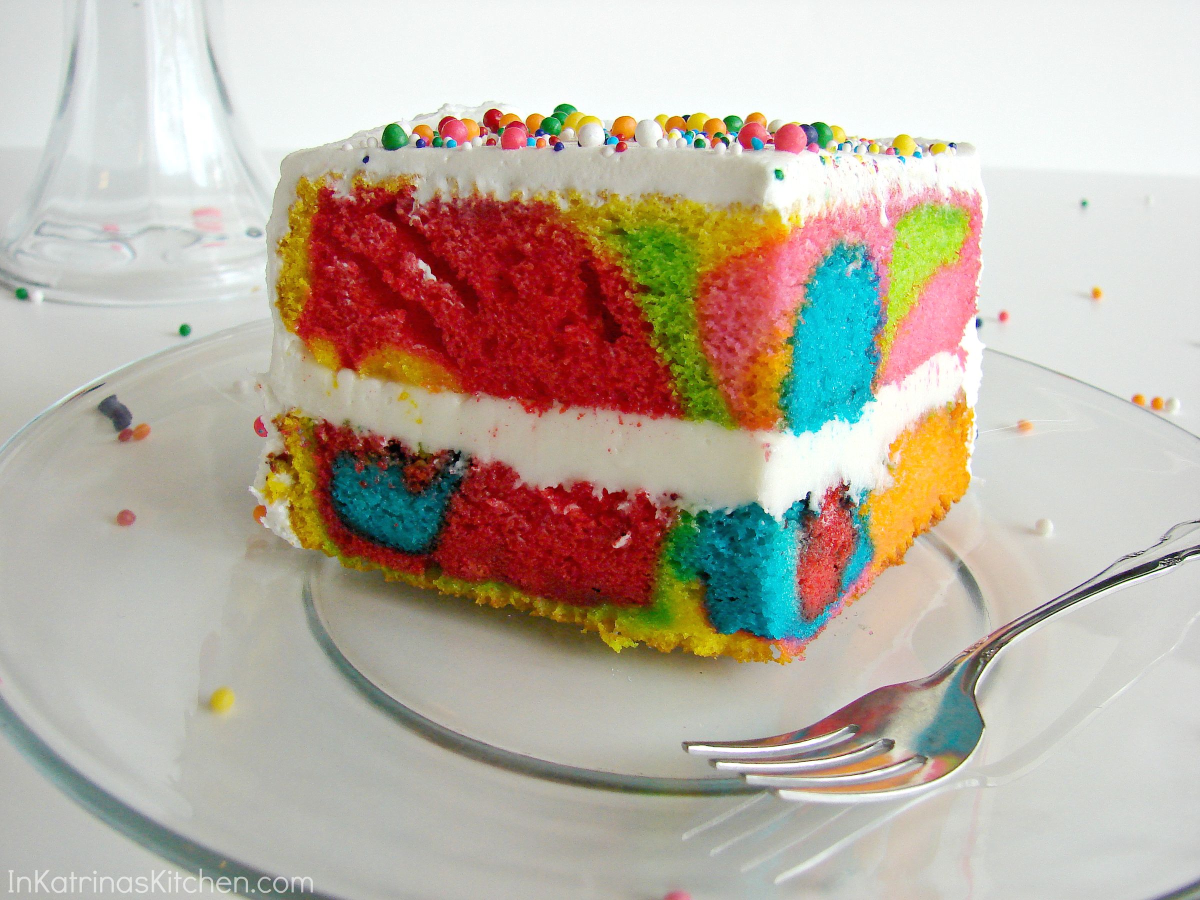DIY guide for Rainbow Swirl Cake with step-by-step instructions
