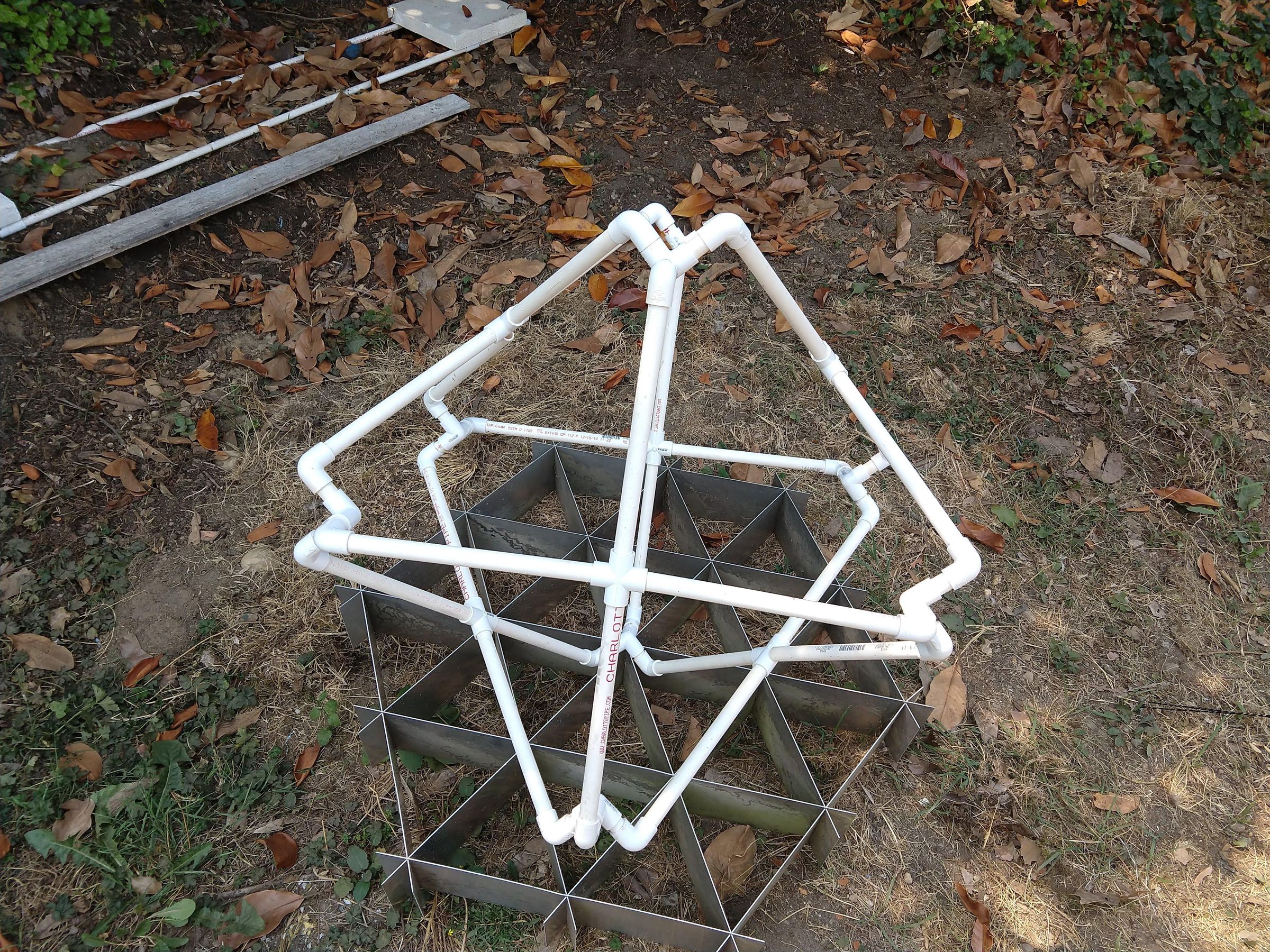 PVC Pipe Star Tetrahedron 3 Steps Instructables