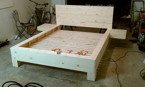 Diy Platform Bed With Floating Nightstands 9 Steps With Pictures Instructables