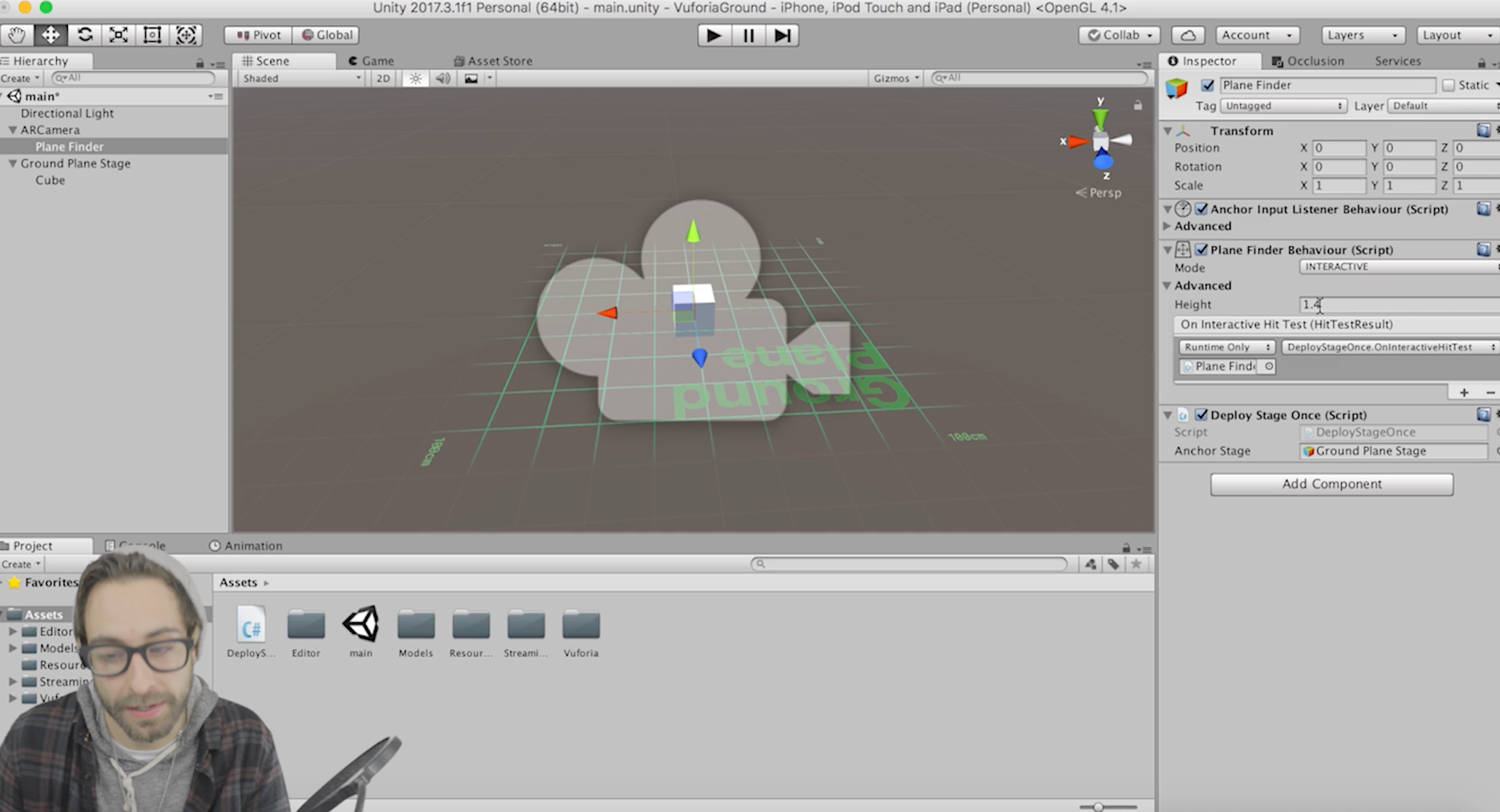 Augmented Reality Vuforia 7 Ground Plane Detection. 8 Steps