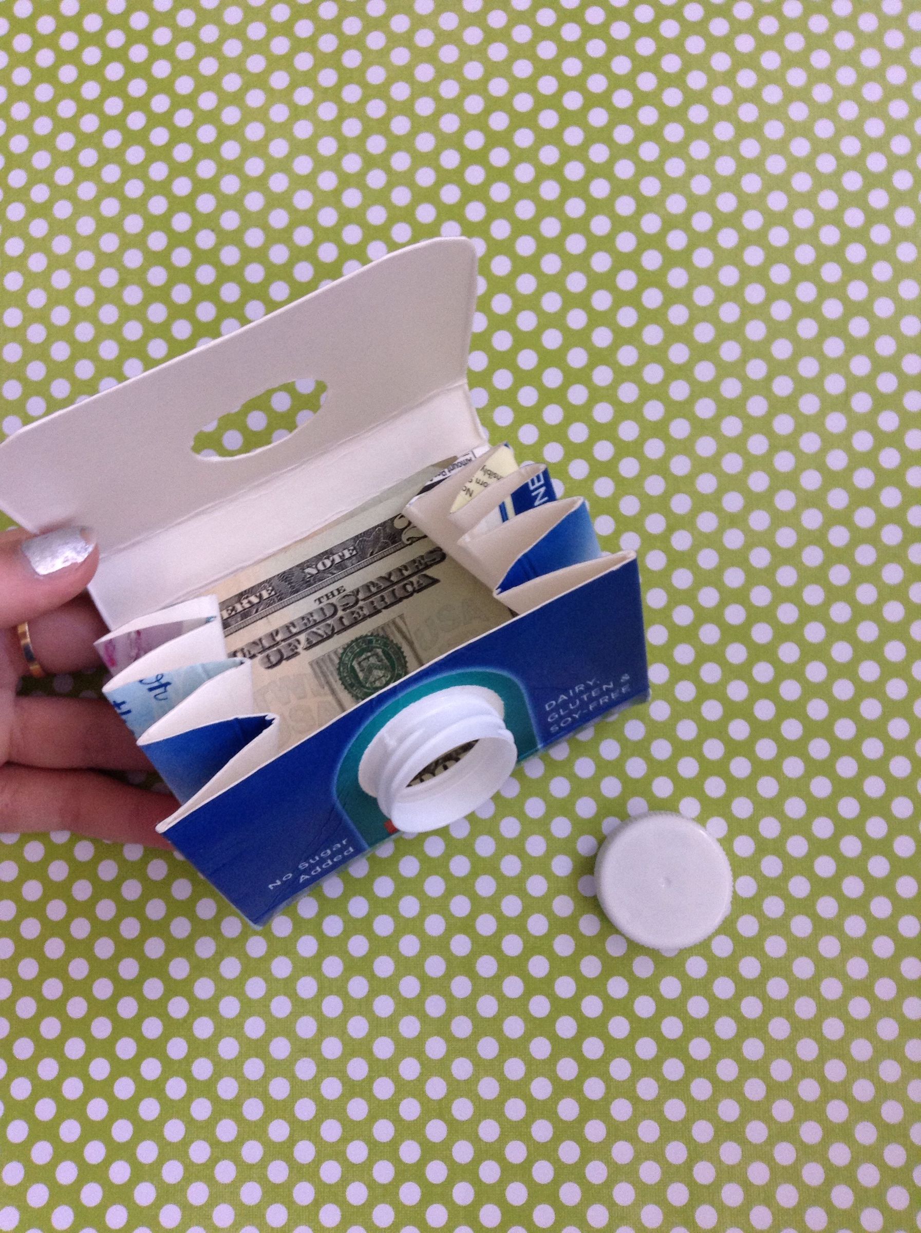 Children's Craft: Milk Carton Wallet : 9 Steps - Instructables