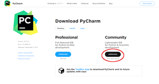 Jetbrains pycharm community