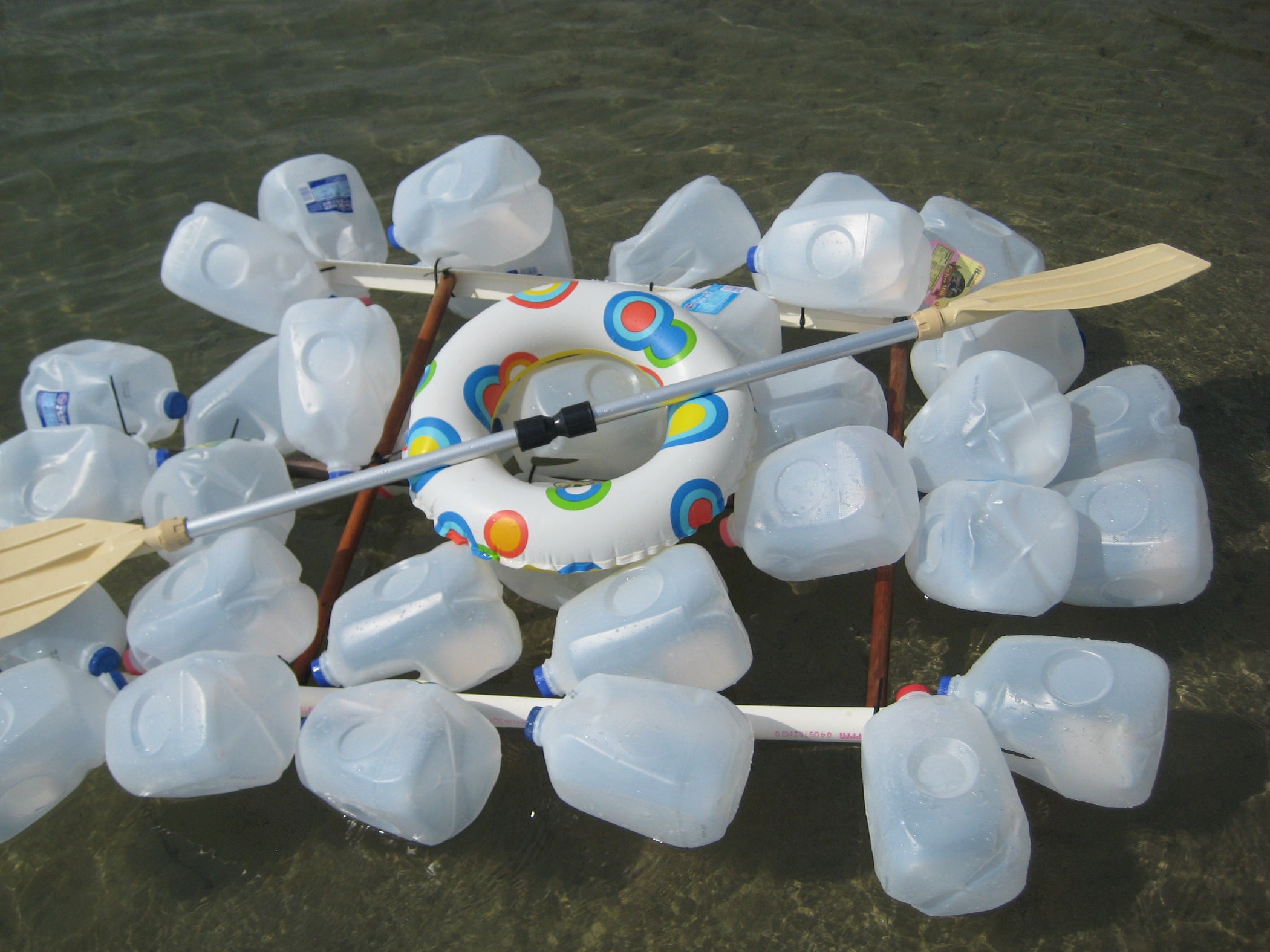 Milk Jug Raft 5 Steps Instructables