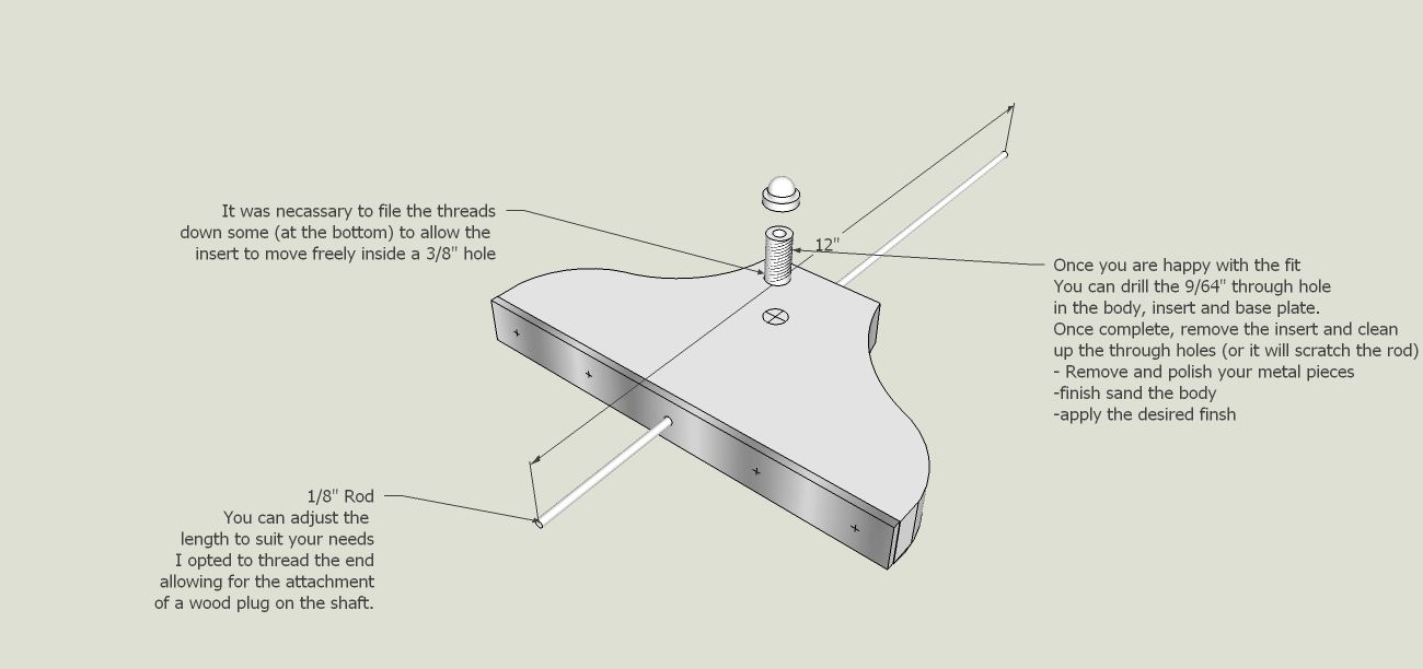a simple mahogany depth gauge DIY Project DIY Project Image