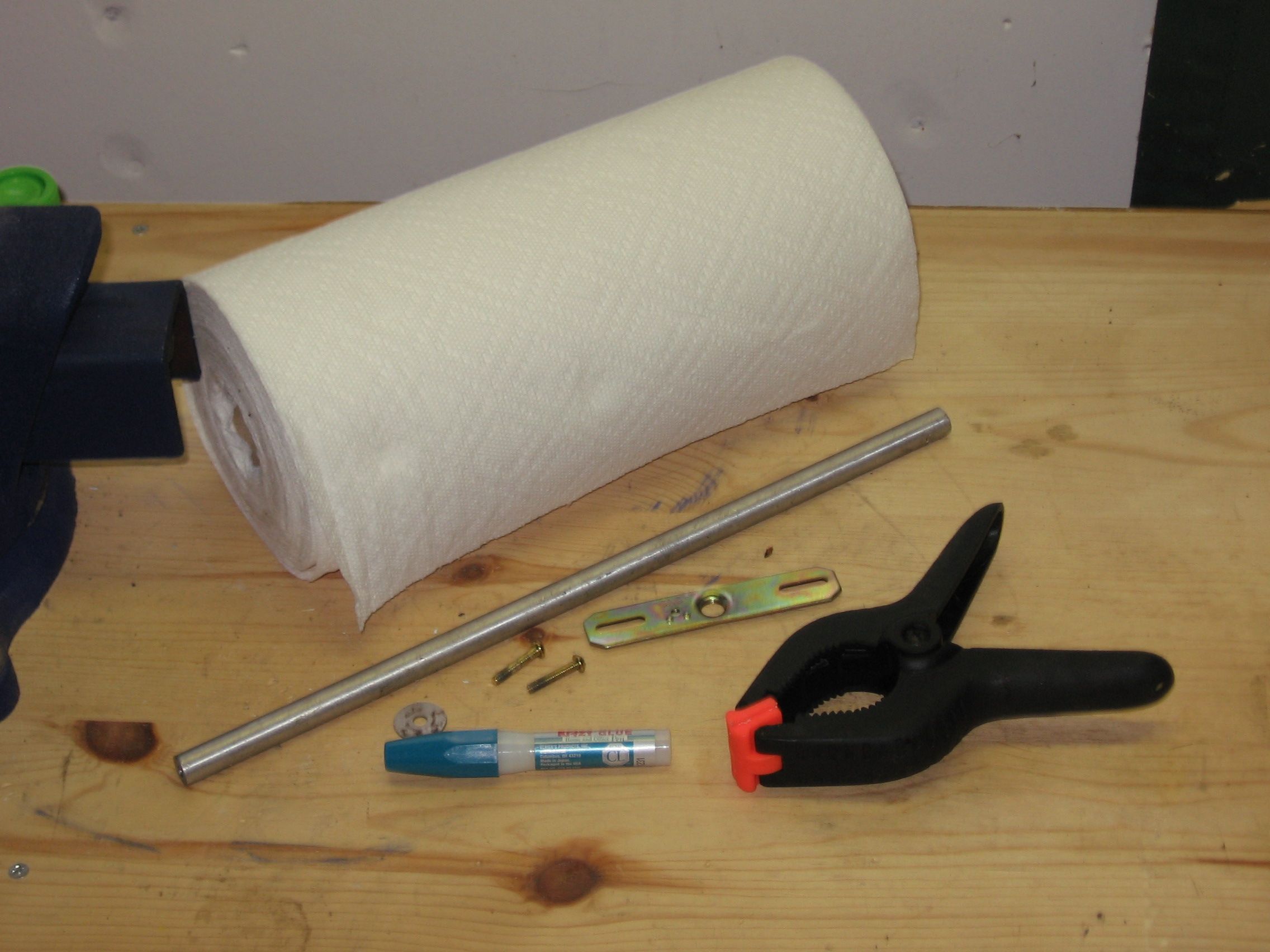 Clamp on Paper Towel Holder 5 Steps Instructables
