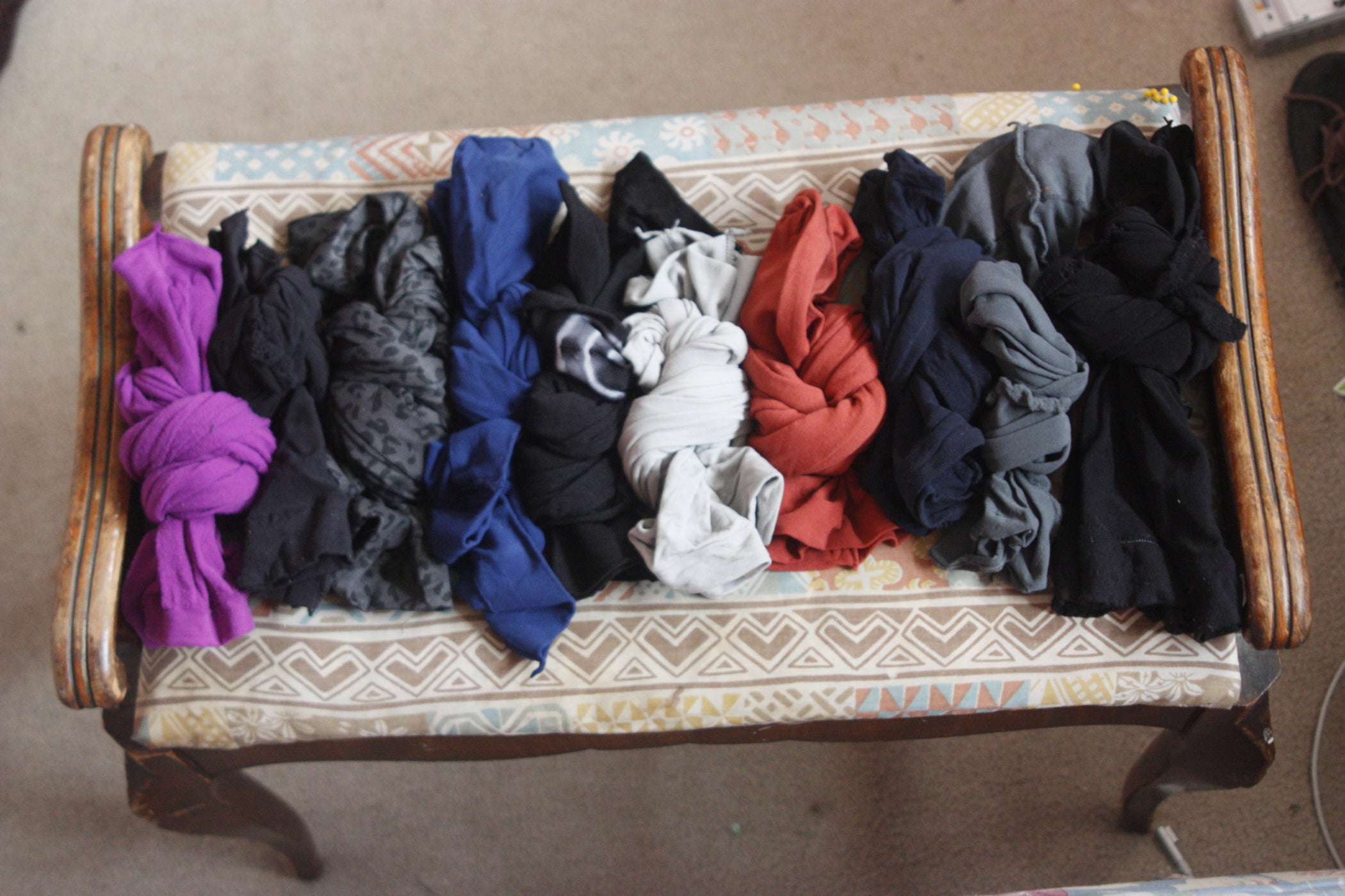 How to Store Tights and Stockings by Tying Them Into Simple Knots 5