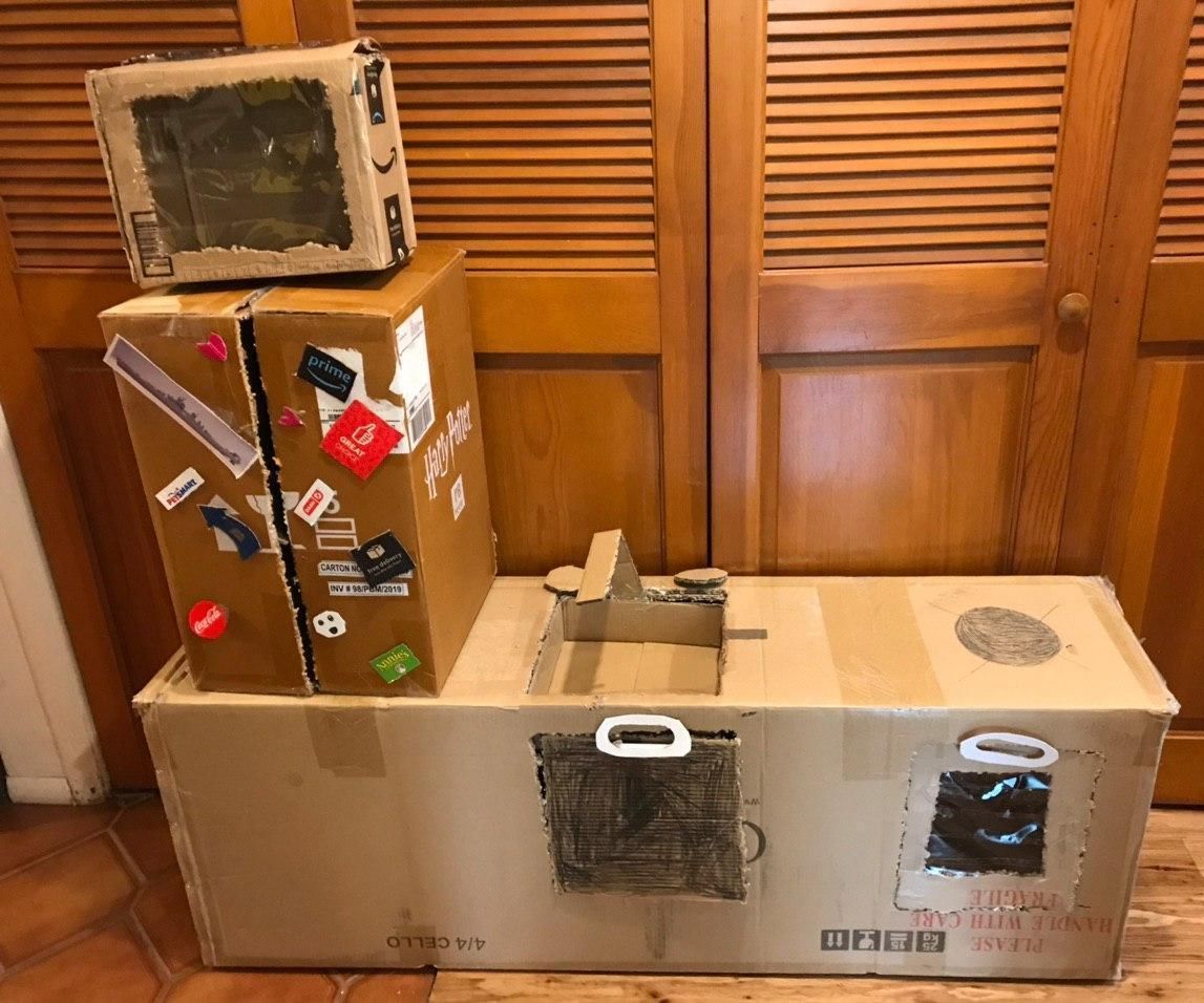 DIY guide for The Cardboard Kitchen with step-by-step instructions