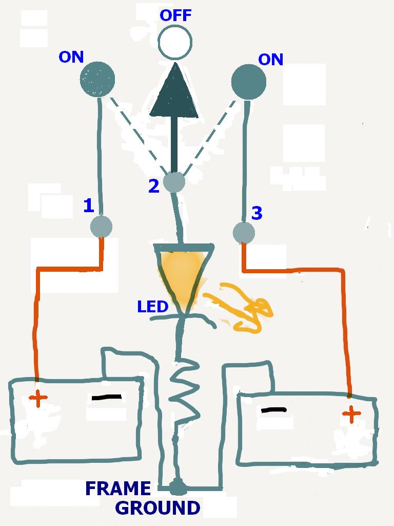 On/Off/On Toggle switch to 2 separate power sources? - Instructables