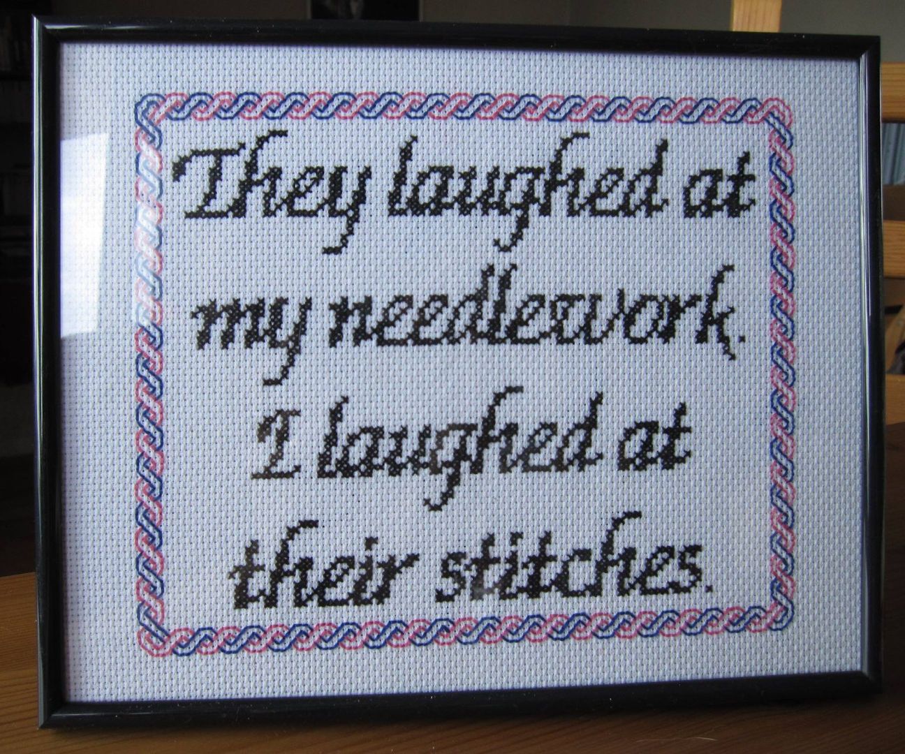 sassy needlework cross stich embroidery + pattern DIY Project DIY Project Image