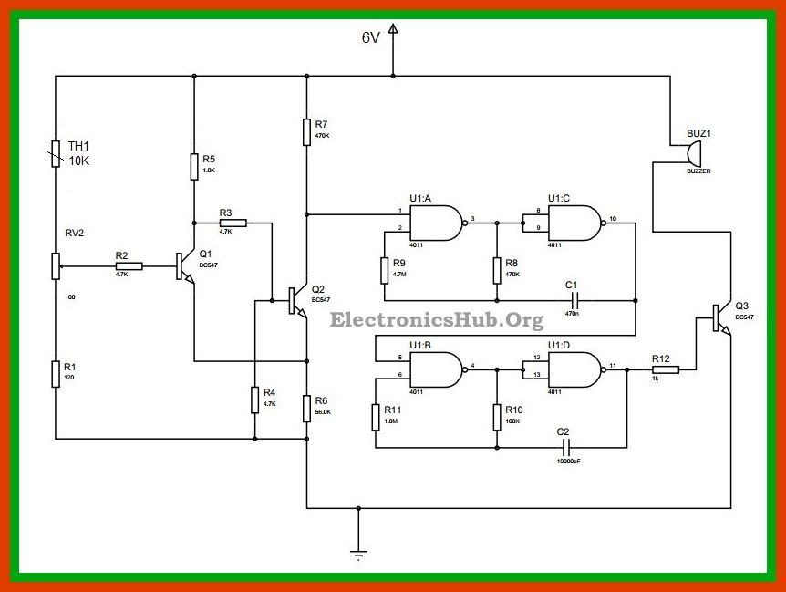 Thermistor Temperature Sensor Alarm Circuit Instructables