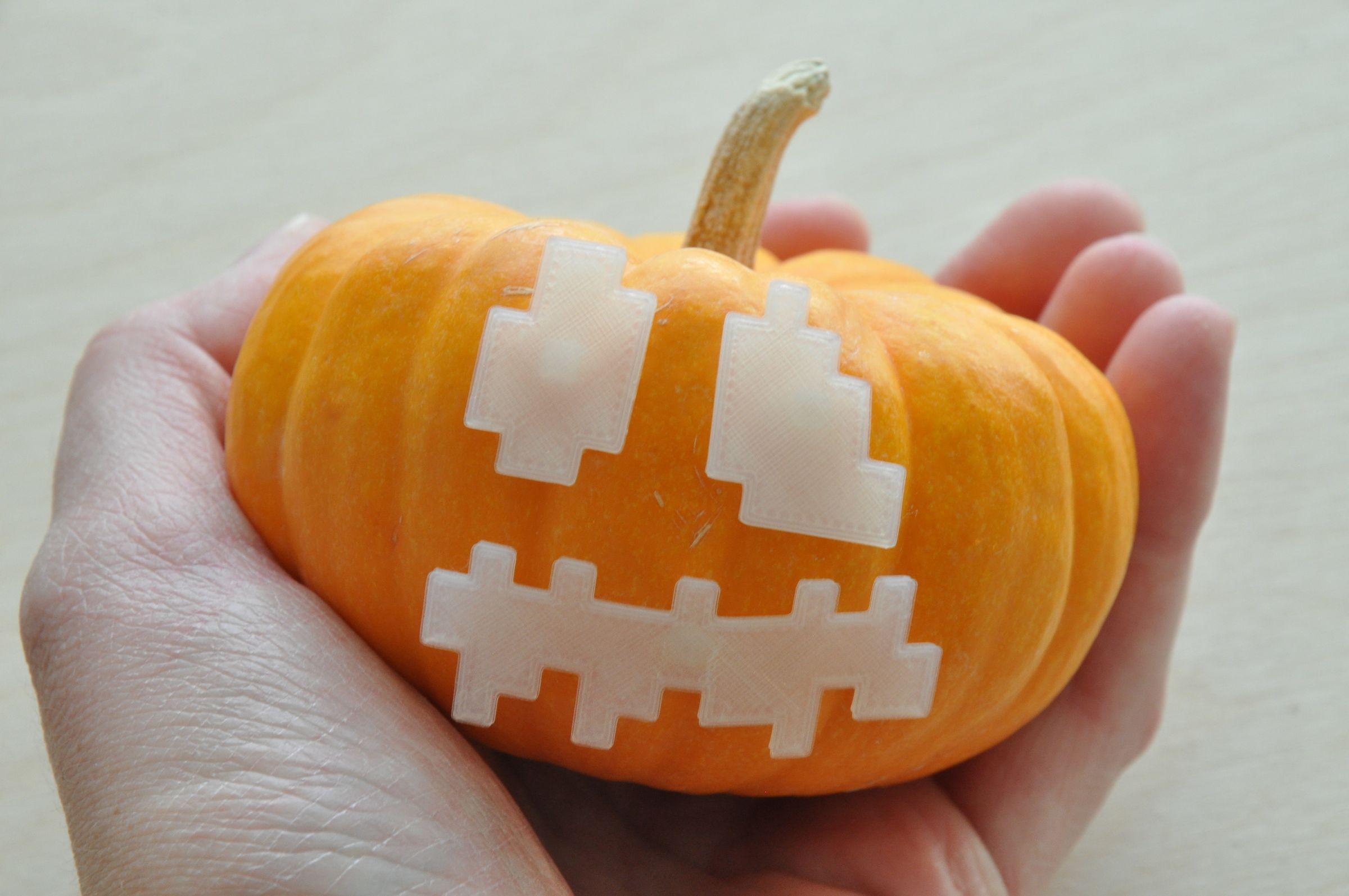 Download 3d Print Jack O Lantern Face Pieces Mr Pumpkin Head 7 Steps With Pictures Instructables