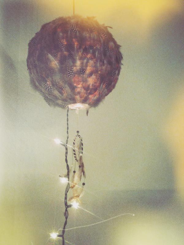bohemian feather lantern DIY Project DIY Project Image
