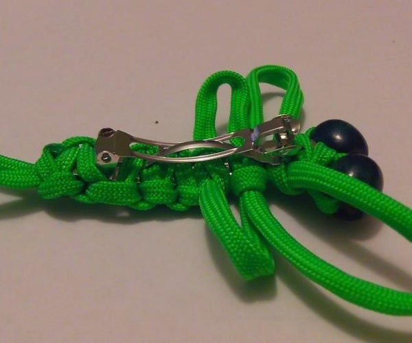 How to Tie a Dragon Fly Hair Barrette With Paracord