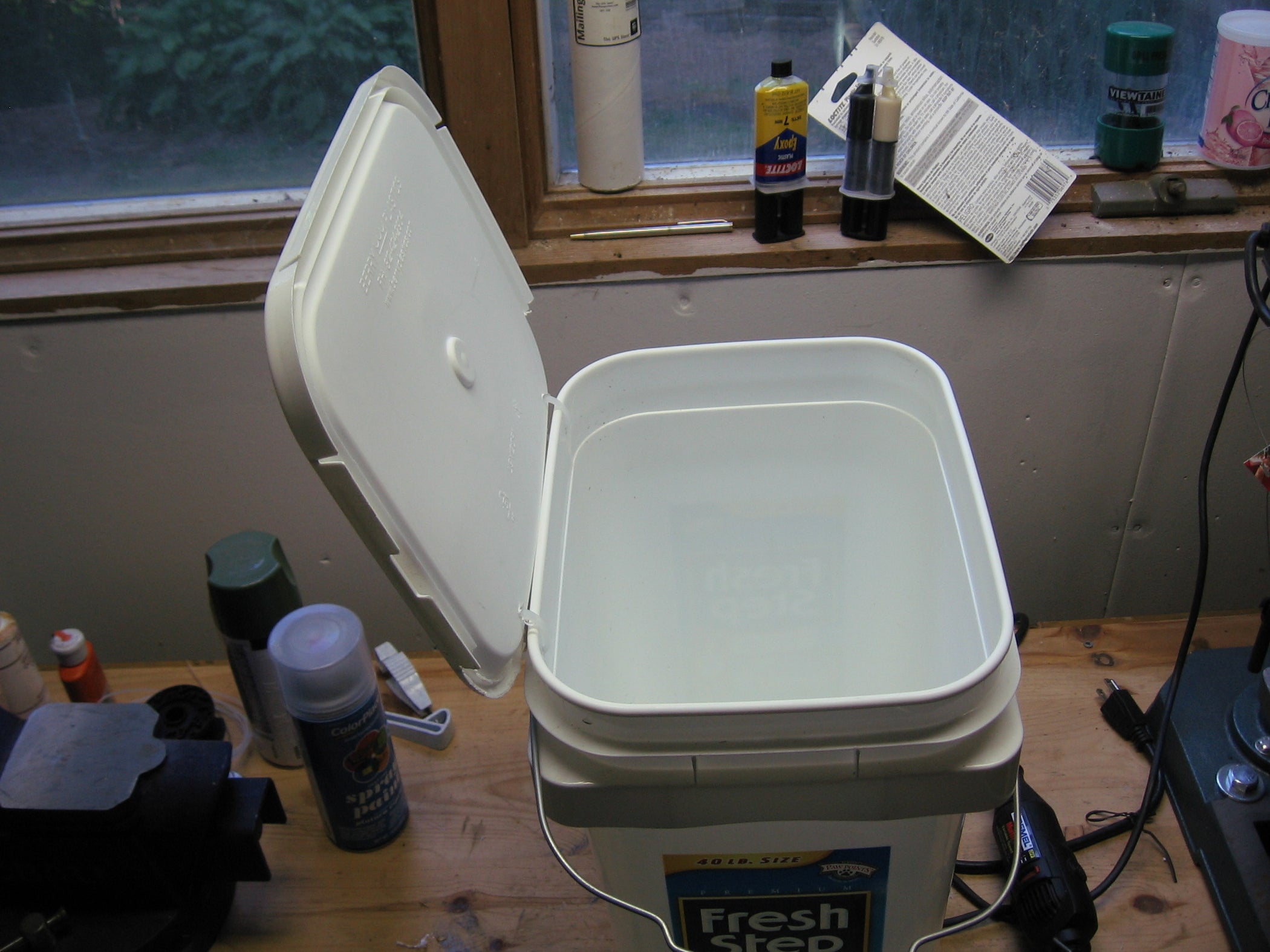 Simple Hinged Lid for a 5 Gallon Bucket 5 Steps Instructables