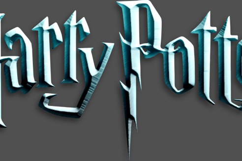 harry potter text in adobe photoshop