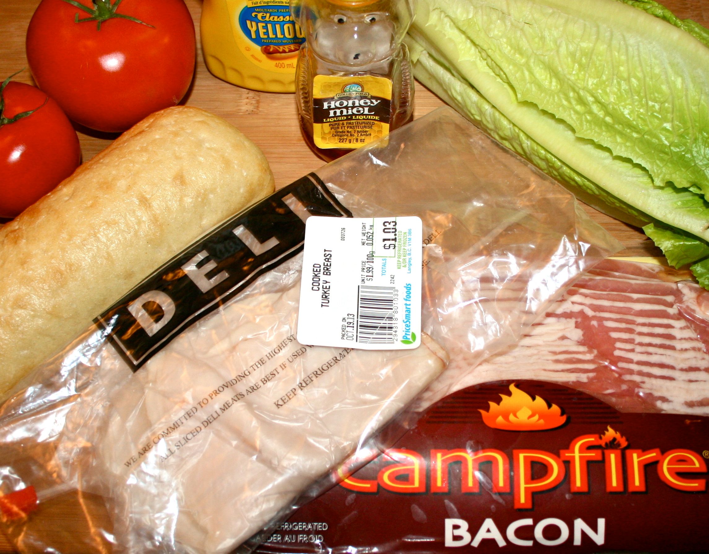 Turkey Bacon Club Sandwich (Tim Horton's Copy Cat Recipe) 5 Steps