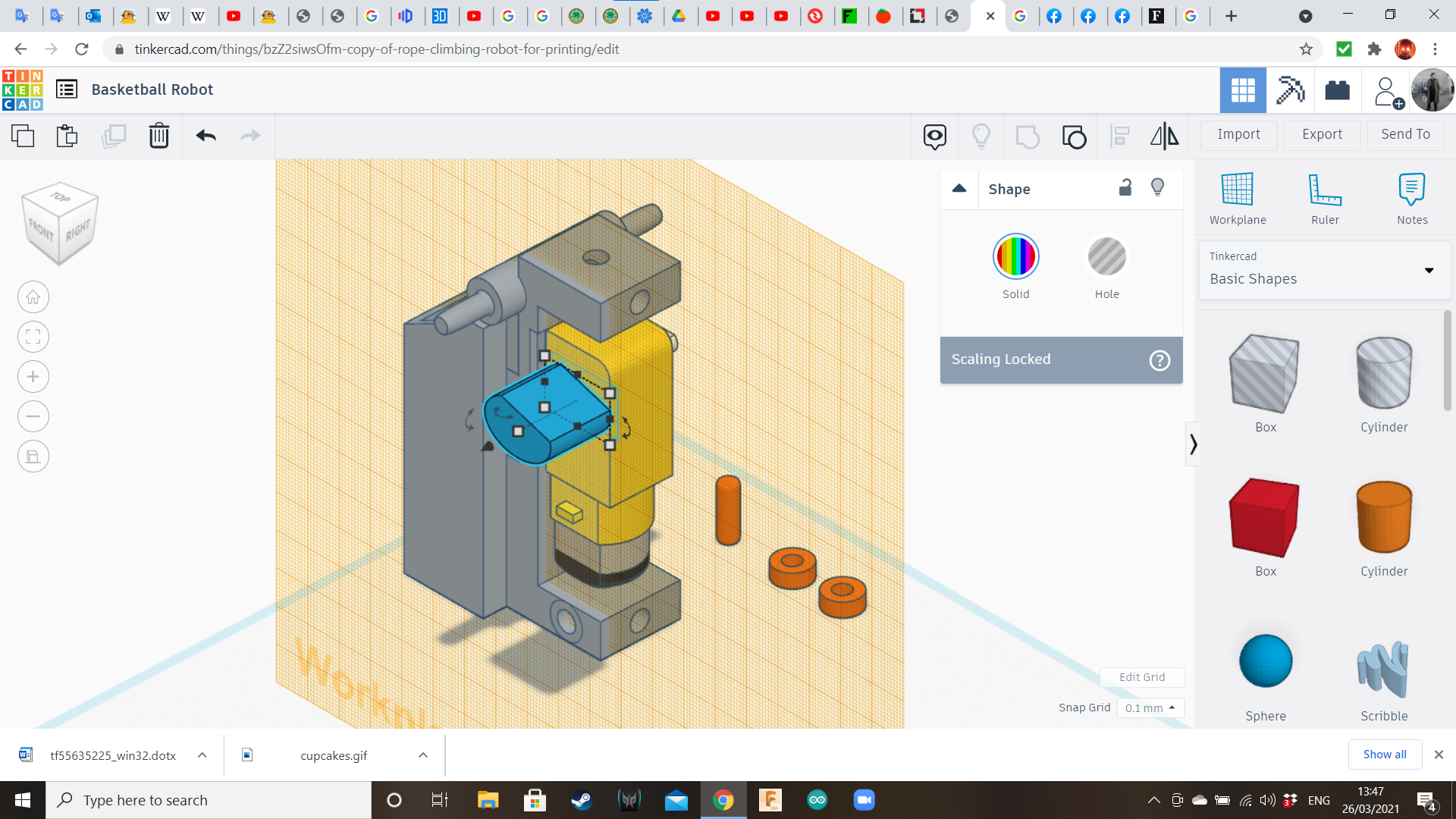 Tinkercad Robotics for School Basketball Machine! 16 Steps (with