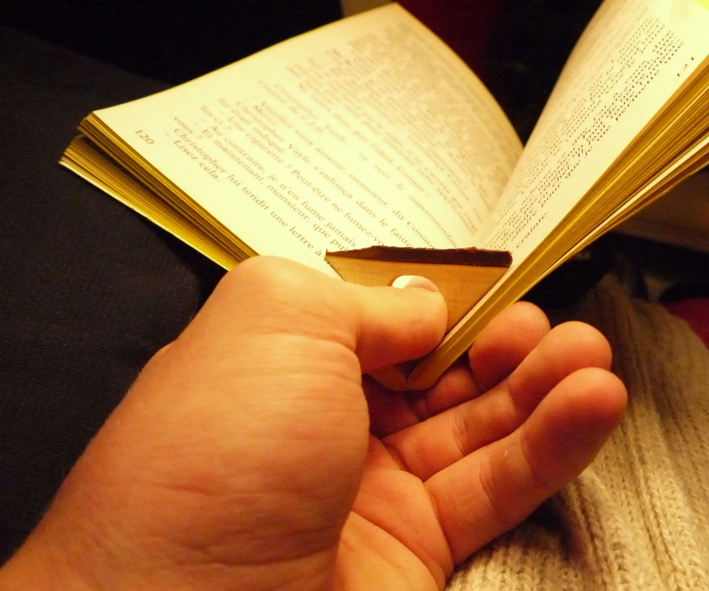Tiny Handy Wood Bookmark
