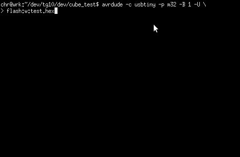 Program the AVR With Test Code
