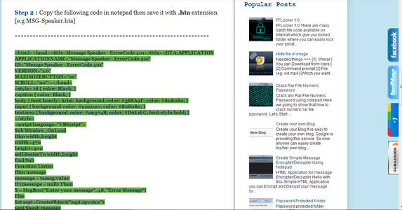Make Your Computer Speak What You Type Using Notepad : 3 Steps ...