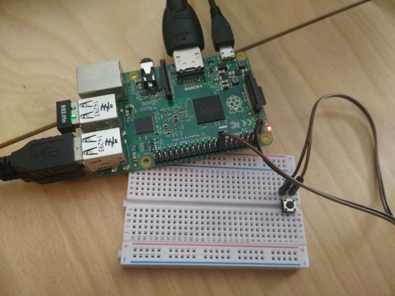 Raspberry Pi E-mail Push Button Device Using Gmail : 3 Steps ...