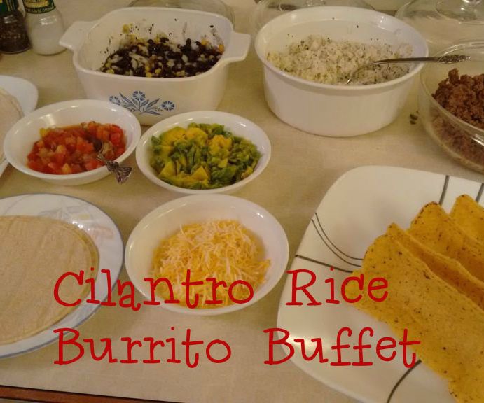 Cilantro Rice Burrito Buffet DIY Chipotle's 7 Steps (with Pictures