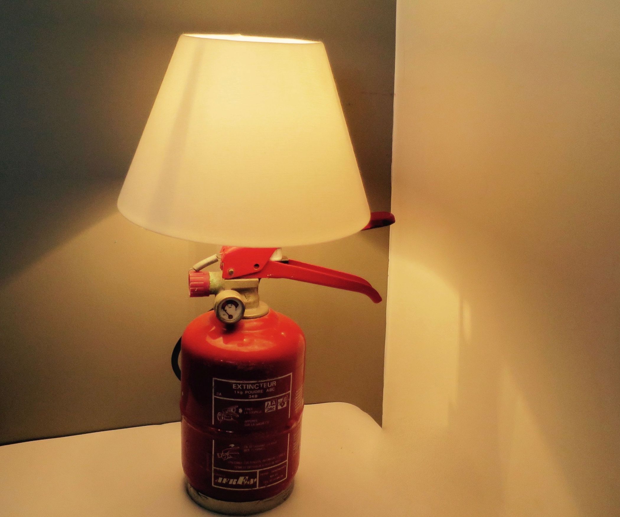 Fire Extinguisher Lamp Instructables