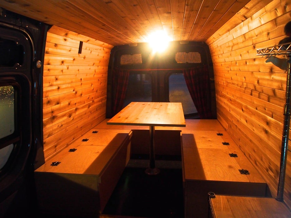 Bed Table And Benches For Camper Van All In One 19 Steps With Pictures Instructables