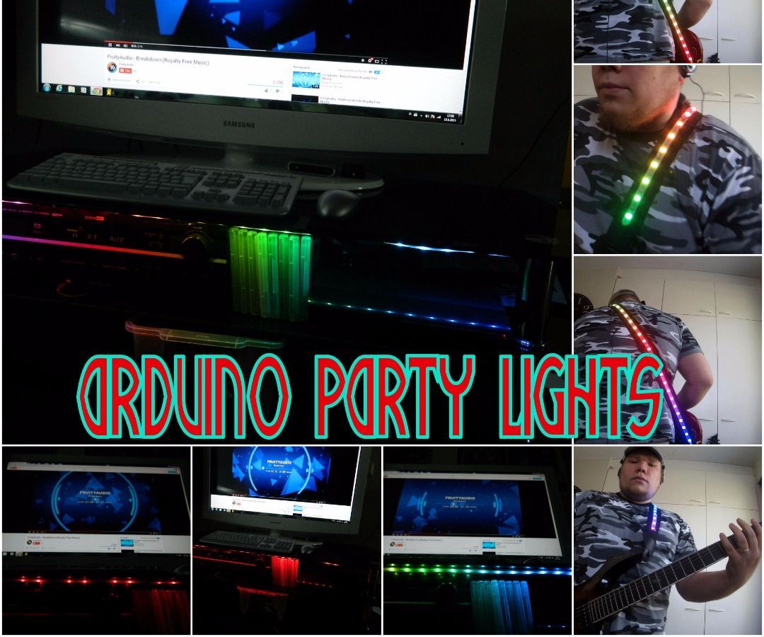 DIY guide for Arduino Party Lights with step-by-step instructions