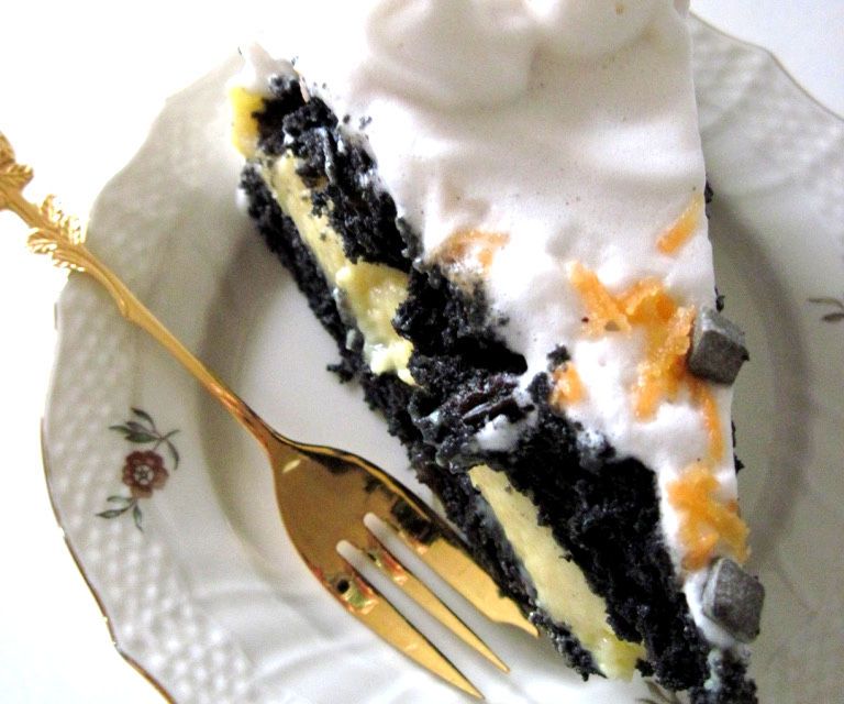 Licorice Cake With Orange Filling 10 Steps (with Pictures