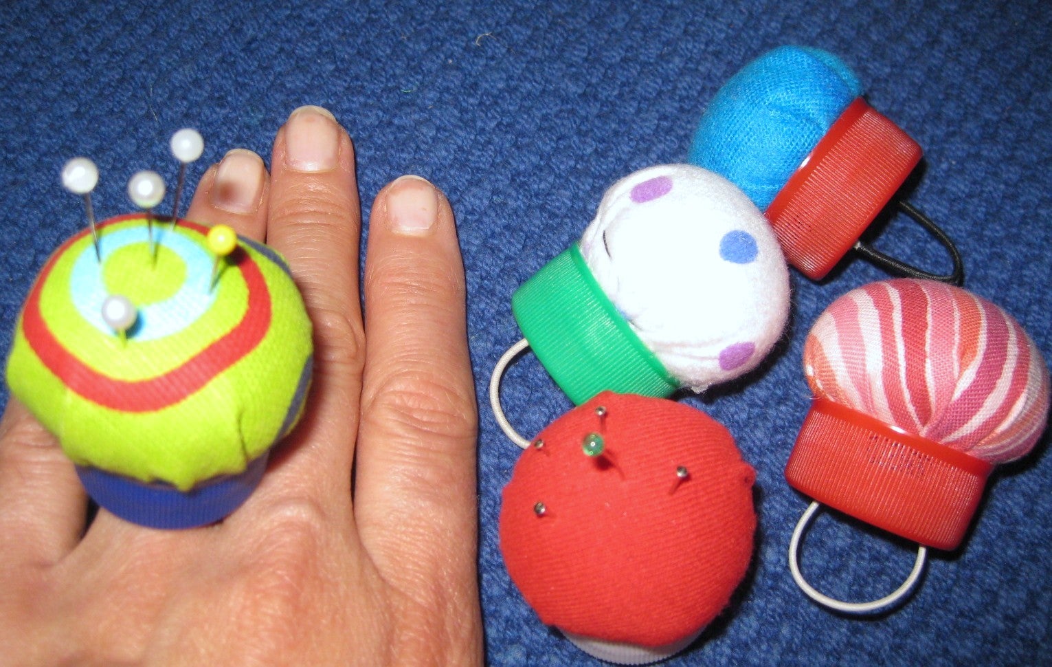 Rings Pin Cushion Base Needle Pillow Finger Holder Sewing Craft Stitch DIY CMJAW Rings Pin Cushion Base Needle Pillow Finger Holder Sewing Craft Stitch DIY CMJAW
