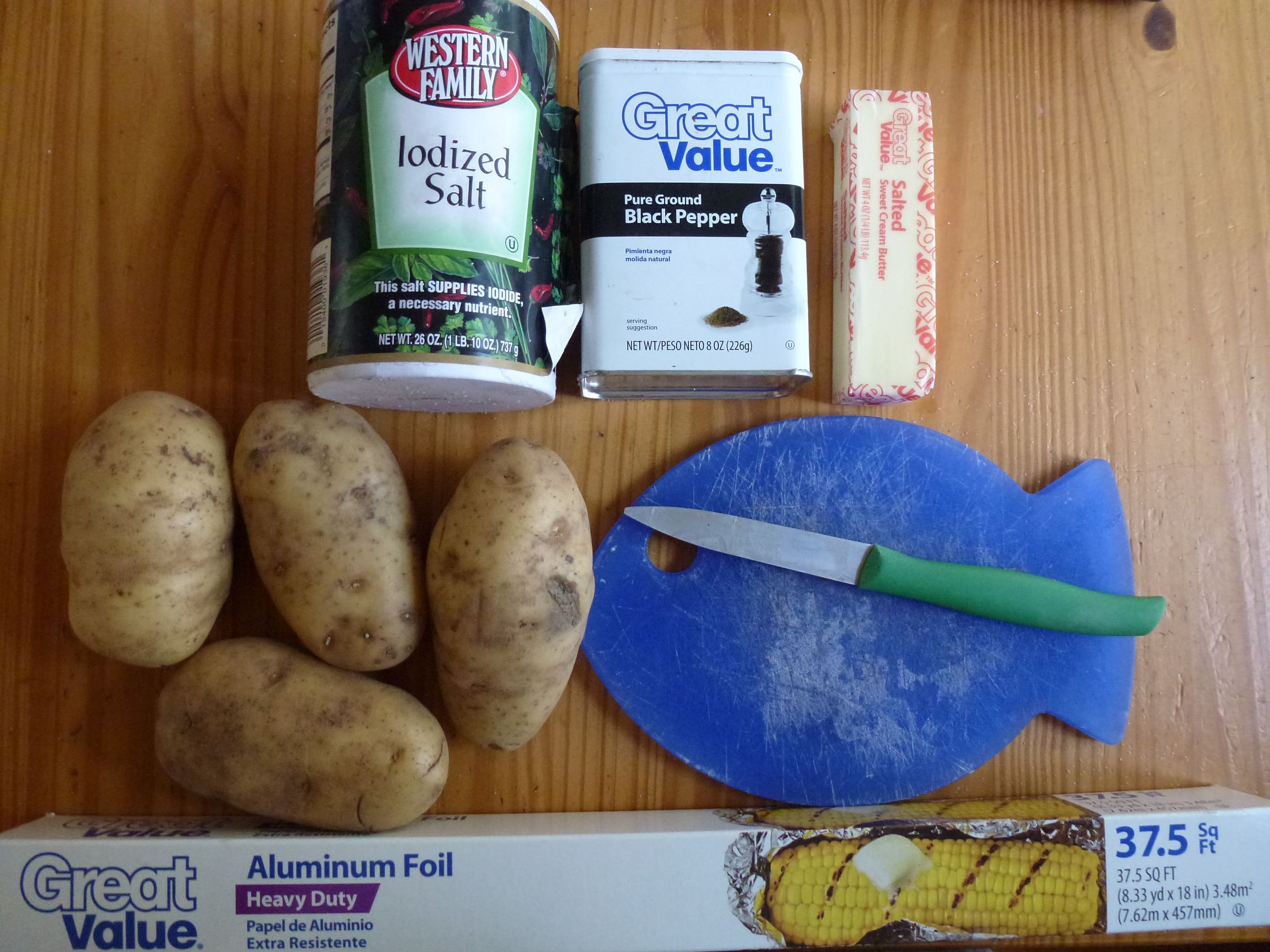 Campfire (or Oven) Potatoes Cubed Potatoes in a Bath of Butter, Salt